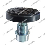 опора винтовая регулируемая, рабочий ход резьбы 65 мм, посадочный диаметр 60 мм nordberg 02-00008473