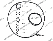 ремкомплект (прокладки) для nordberg 2379