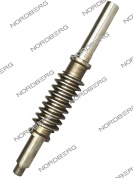 вал (324) червячный для 46trke, металлический nordberg 46trke#324