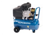 компрессор поршневой, 220 в, ресивер 24 л, 240 л/мин nordberg nce25/241