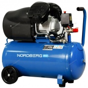 компрессор поршневой v-образный 220в, ресив. 50л, 410л/мин nordberg nce50/410v