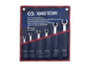 набор разрезных ключей, 6 предметов king tony 1306mr