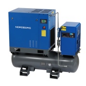 компрессор винтовой, 15 квт, 10 бар, 1910 л/мин, ресивер 350 л, осушитель nordberg ncc20rd