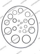 ремкомплект (прокладки) x006633 для nordberg 2380 old