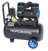 компрессор безмасляный 220 в, ресивер 18 л, 170 л/мин nordberg nceo10/170