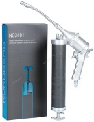 nordberg шприц no3401 плунжерный пневматический  для густой смазки, 400мл, с поворотом рукоятки