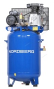 компрессор вертикальный поршневой с ременной передачей 220 в, ресивер 150 л, 446 л/мин nordberg ncev150/480