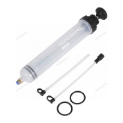 шприц для заливки масла пластиковый с комплектом насадок, 500 мл nordberg no1550