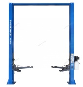 подъемник двухстоечный 4 т, верхняя синхронизация, h=4 м, 380 в, синий nordberg n4120h1-4b_3+2_380