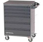 тележка инструментальная, 6 выдвижных ящиков optimal nt216
