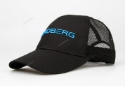 бейсболка с логотипом nordberg с сеткой, черная