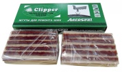 clipper жгут e280 короткий, коричневый 102мм (набор 50шт.)
