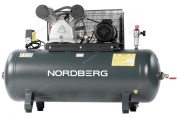 компрессор поршневой с ременной передачей 380в, ресив. 270л, 690л/мин nordberg ncp300/690