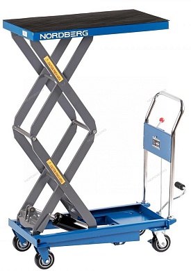 стол подъемный гидравлический 500 кг, двойные ножницы nordberg n3t500