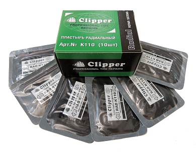CLIPPER Набор заплат кордовых для боковых порезов, 2 слоя корда