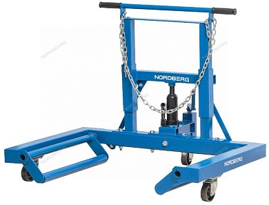 тележка гидравлическая для снятия/установки колёс, г/п 680 кг nordberg n31007
