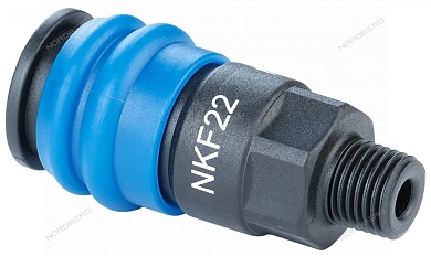 разъем композитный "мама" быстросъемный - резьба m1/4" nordberg nkf22