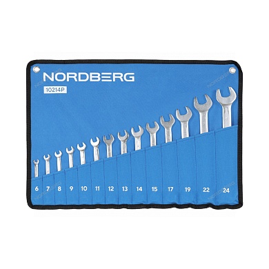 набор ключей комбинированных 14 шт, планшет тетрон nordberg 10214p