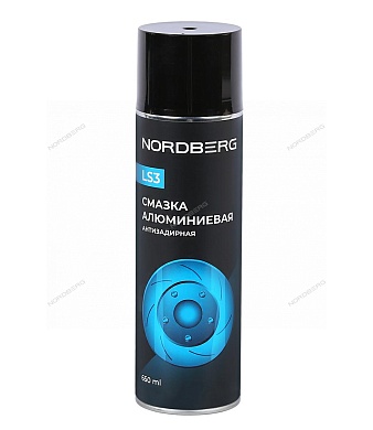 смазка алюминиевая антизадирная ls3, аэрозоль, 650 мл nordberg ls3-650
