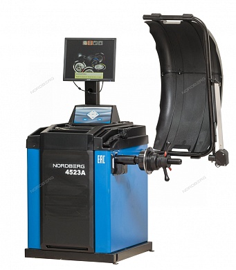 станок балансировочный автомат с дисплеем, синий nordberg 4523a