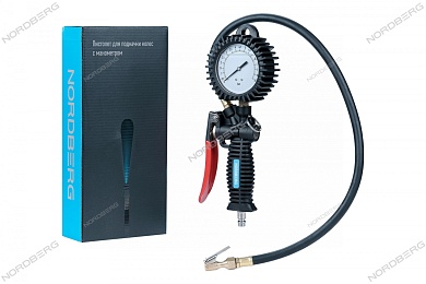 пистолет для подкачки колес с жидкостным манометром 80 мм nordberg ti62