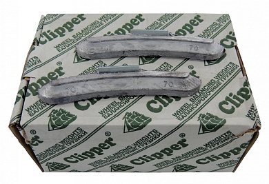 грузики балансировочные для стальных дисков 70 г, 25 шт. clipper 0270