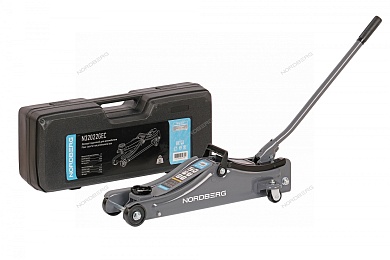 домкрат подкатной для автолюбителя в кейсе, 2 т nordberg n32022gec