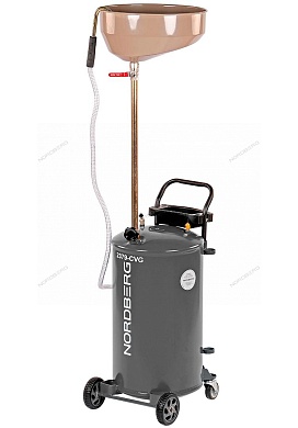 установка для сбора масла пневматическая, 65 л, серая nordberg 2379-cvg