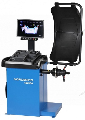станок балансировочный автоматический с дисплеем, синий nordberg 4523pa(b)