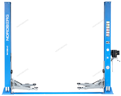подъемник двухстоечный 4 т, 220 в, синий nordberg n4120b-4b_220