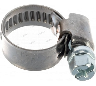 хомут червячный 10-16мм (нержавеющая сталь) jtc /1/100/2000