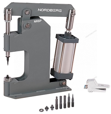 пневматический станок для заклепки тормозных колодок цилиндр 125 nordberg nr8p.