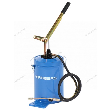 установка для раздачи густой смазки ручная, 8 л nordberg n5009