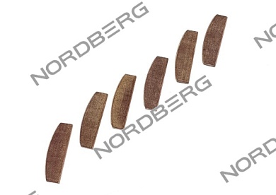 лепесток ротора для np16160 (комплект 6 шт) nordberg np16160#14