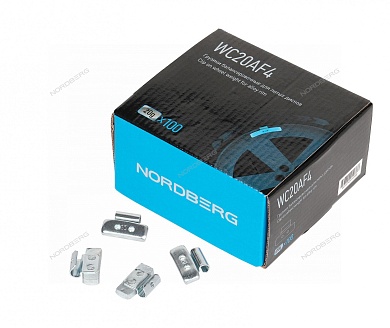 грузики балансировочные для литых дисков fe 20 г, 100 шт. nordberg wc20af4