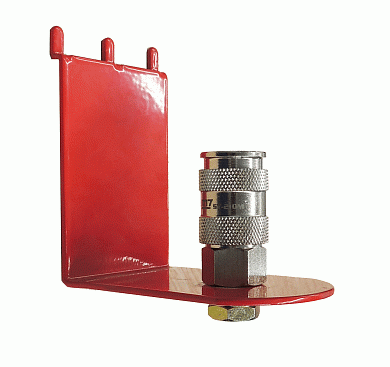 mighty seven комплект быстросъемного фитинга 1/4", с креплением к стенду