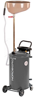 установка для сбора масла пневматическая, 65 л, серая nordberg 2379-cvg