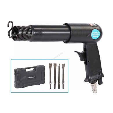 пневмозубило 250 мм с комплектом насадок в кейсе nordberg np5094k