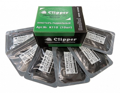 CLIPPER Заплаты кордовые для боковых порезов, набор 10 шт.