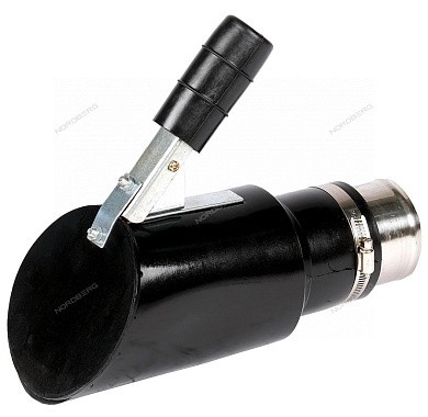 насадка резиновая овальная наклонная на шланг d=75 мм nordberg an075di