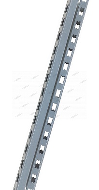 стойка перфорированная 1500 мм серая 7012 /optimal-nws7/ (1шт)
