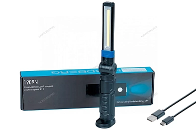 фонарь светодиодный, складной, аккумуляторный, 3,7в nordberg 1909n