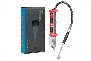 пистолет для подкачки шин грузовых авто, 13,8 бар nordberg ti9 (манометр для колёс)