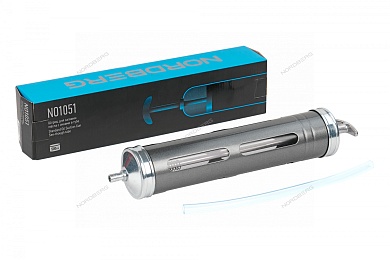 шприц для заливки масла с окнами в тубе, 500 мл nordberg no1051