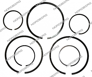 комплект поршневых колец  для nc270/830 (hp+lp) nordberg 8550