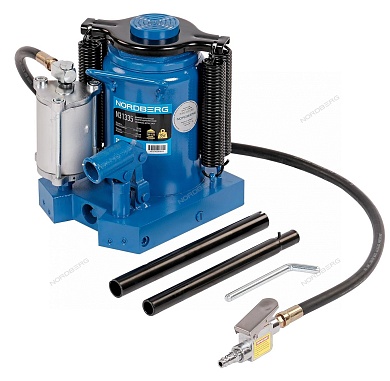 домкрат бутылочный пневмогидравлический, 35 т nordberg n31335