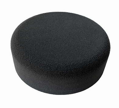 asturomec полировальник v90703 ультрамягкий черный 160х55мм, круглый край, крепление "липучка"