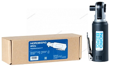 nordberg пневмотрещотка 3/8" np0234 укороченная