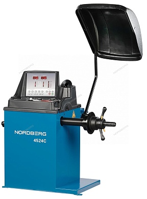 станок балансировочный с ручным вводом параметров, синий nordberg 4524c(b)