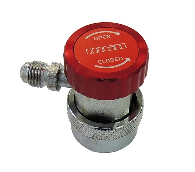 вентиль qc-18h быстросъемный для автокондиционеров (под углом 90, резьба 1/4 sae наружн.) высокого давления